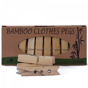 Bamboo Clothes Pegs - (40 Pegs)